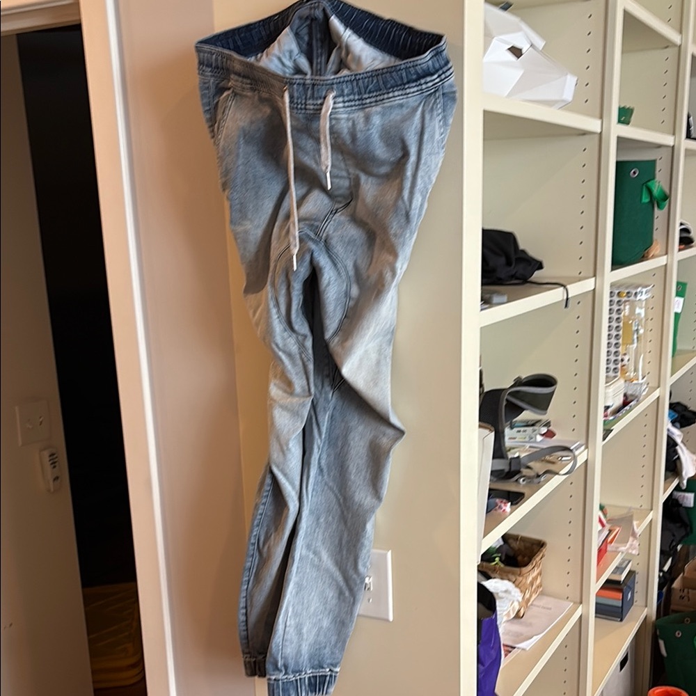 Zanerobe Blue Skinny Jeans with Natural Fading